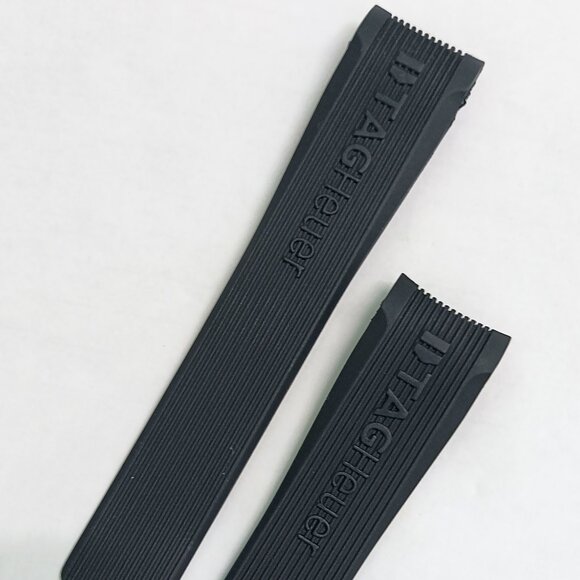 New TAG HEUER 24mm Rubber Watch Strap/Band For Chronographs (No Buckle) - Picture 2 of 7